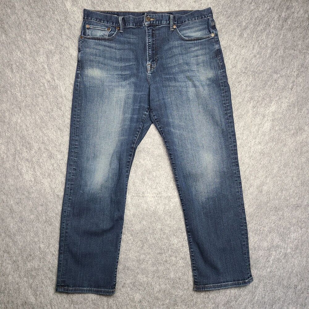 Lucky‎ Brand 329 Classic Straight Blue Jeans Mens Size 38x30(29) Medium Wash